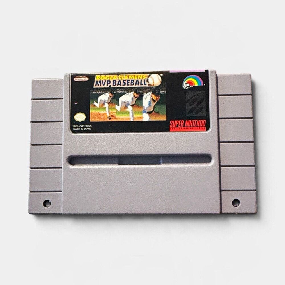 Roger Clemens' MVP Baseball Super Nintendo Game -Pre Owned/ Tested and Working